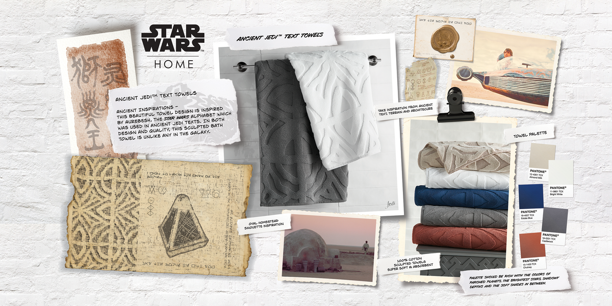  Sobel Westex: Star Wars™ Home Collection, Jedi Ancient Text  Towel