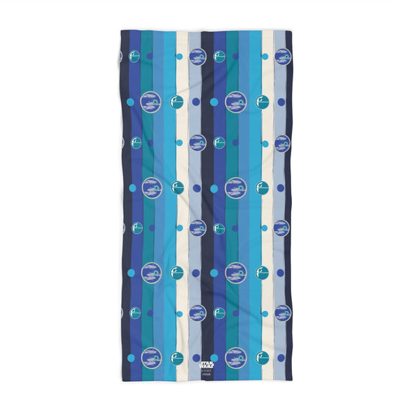 Death Star Parallels Beach Towel - Aqua