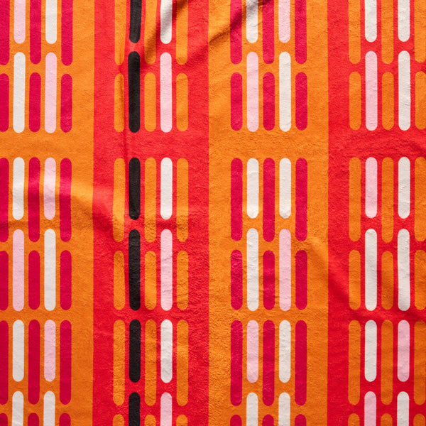Pill Pattern Beach Towel - Citrus