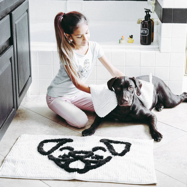 Pet Bath Rug and Towel Set