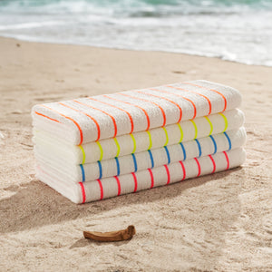 Hotel Splash Horizontal Stripe Pool Towels