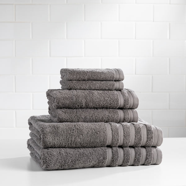Turkish Cotton Towel Set | Charcoal
