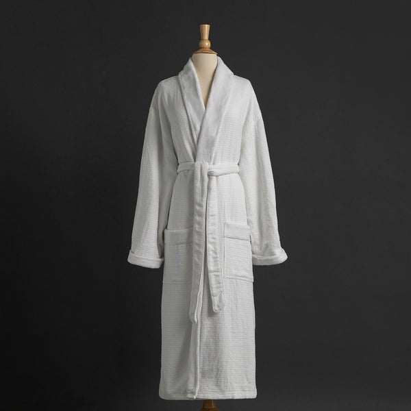 Spa Glow Waffle Jacquard Bath Robe Urbana