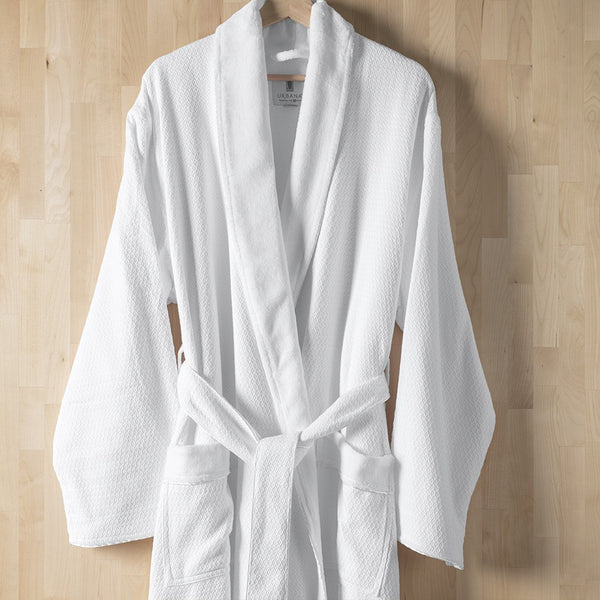 Spa Glow Waffle Jacquard Bath Robe Urbana