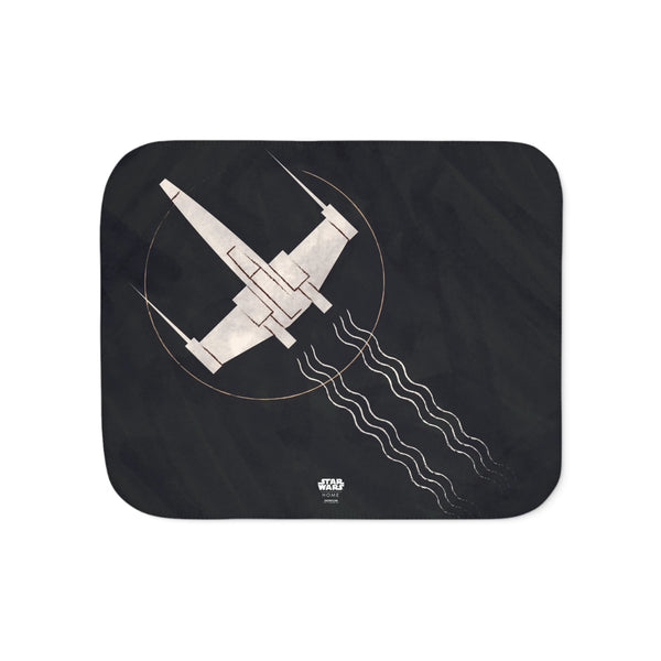 Beyond the Galaxy Sherpa Blanket, Black/Tan