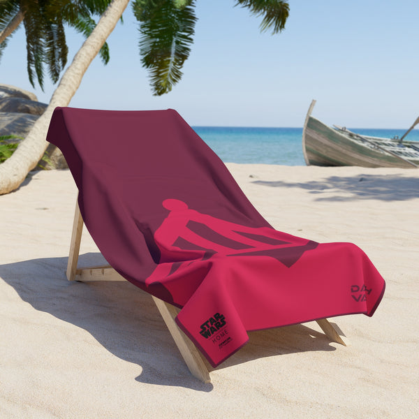 Vader Mask Beach Towel - Berry