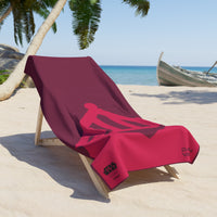 Vader Mask Beach Towel - Berry