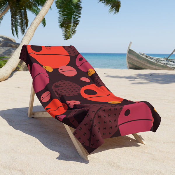 DS-1 Beach Towel - Coral