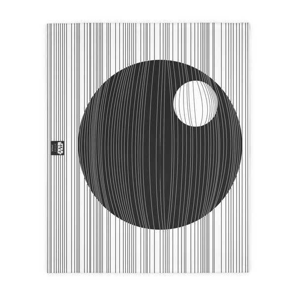 Death Star Silhouette Blanket (Two-sided print)