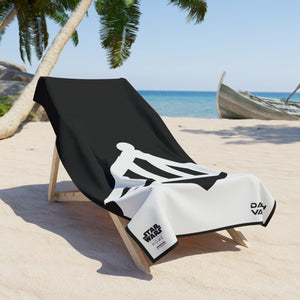 Vader Mask Beach Towel - Black