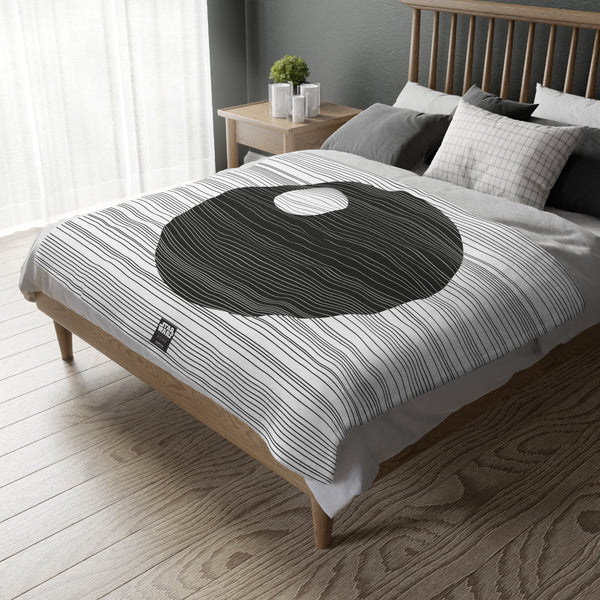 Death Star Silhouette Blanket (Two-sided print)