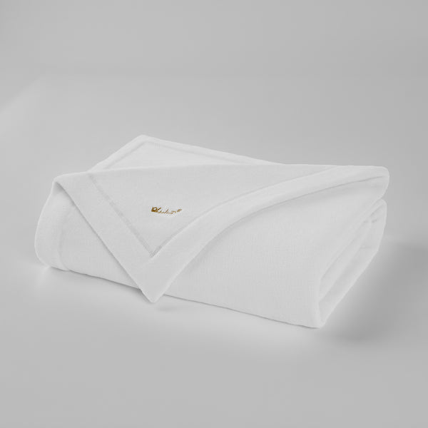 Sobellux Hotel Ultra Soft Fleece Blanket | Bright White