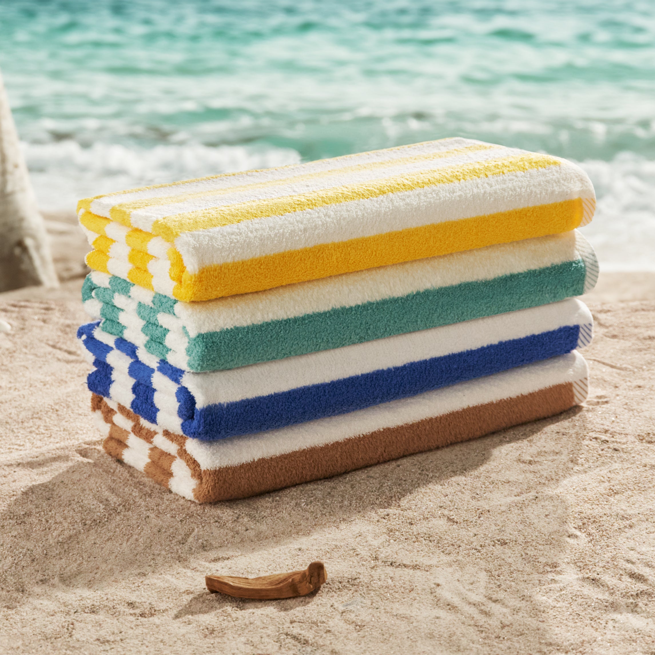 Cabana Stripe Pool Towel – Soft & Absorbent Beach Towels