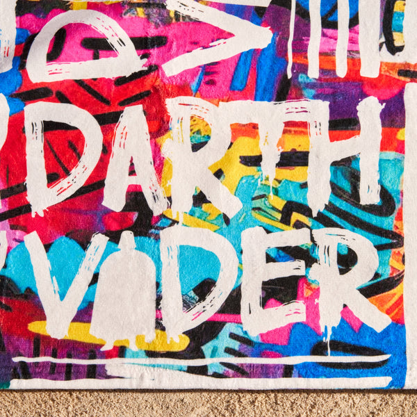 Darth Vader Graffiti Beach Towel