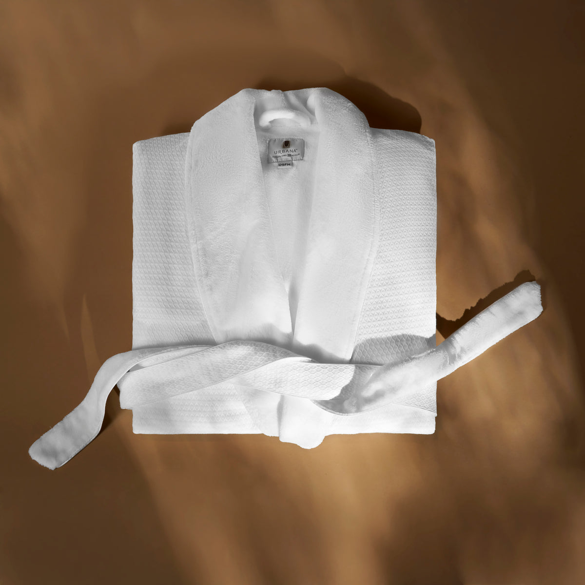 Spa Glow Waffle Jacquard Bath Robe – Luxurious & Absorbent