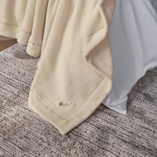 Sobellux Hotel Ultra Soft Fleece Blanket | Pearl