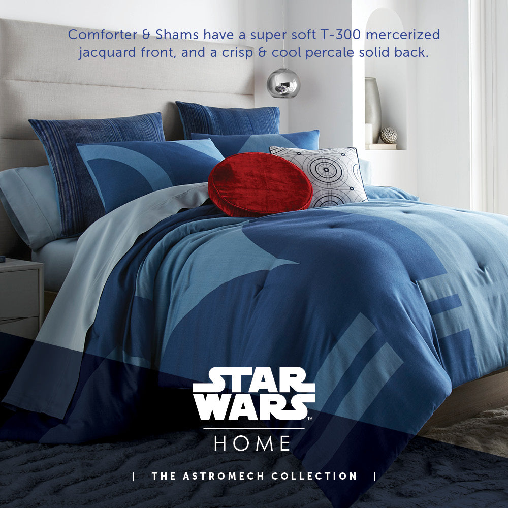 Sobel Westex Dark Side Star Wars 7pc Bedding Collection - Hotel Quality, Darth Vader Inspired Design, King