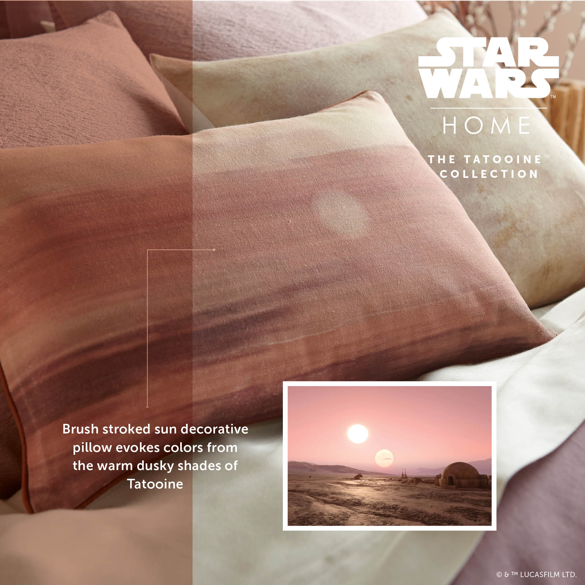 Tatooine Star Wars Bedding – Hotel Quality 7PC Set