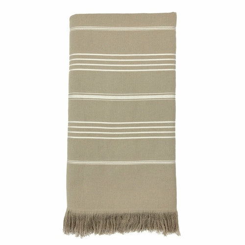 American Soft Linen Peshtemal Beach Towels, Turkish Terry 35x60 Inches - Brown