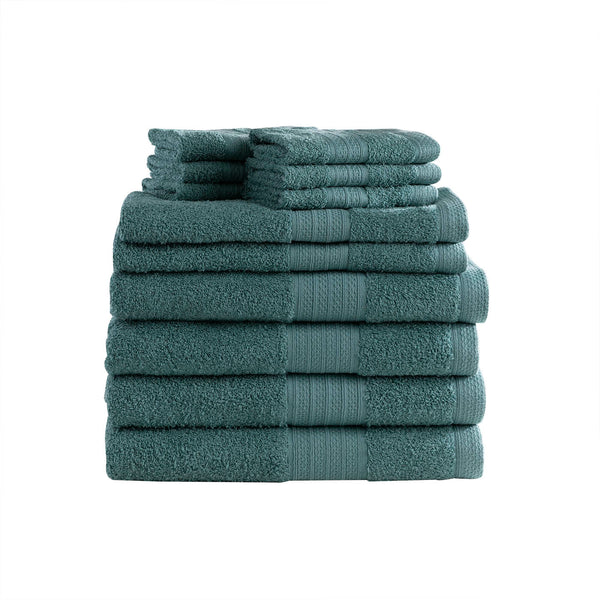 Sobel Westex Traditional 6 Piece Cotton Bath Towel Set, Blue