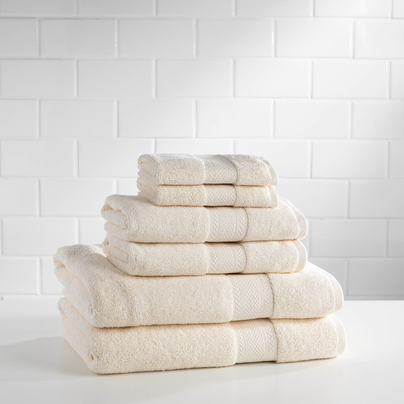 DOUXE Hotel Towel Set Luxury | Cream