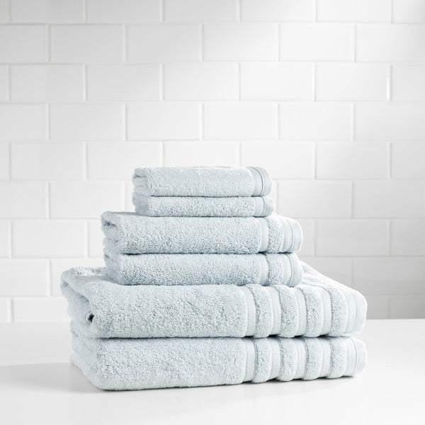 Turkish Cotton Towel Set | Light Blue