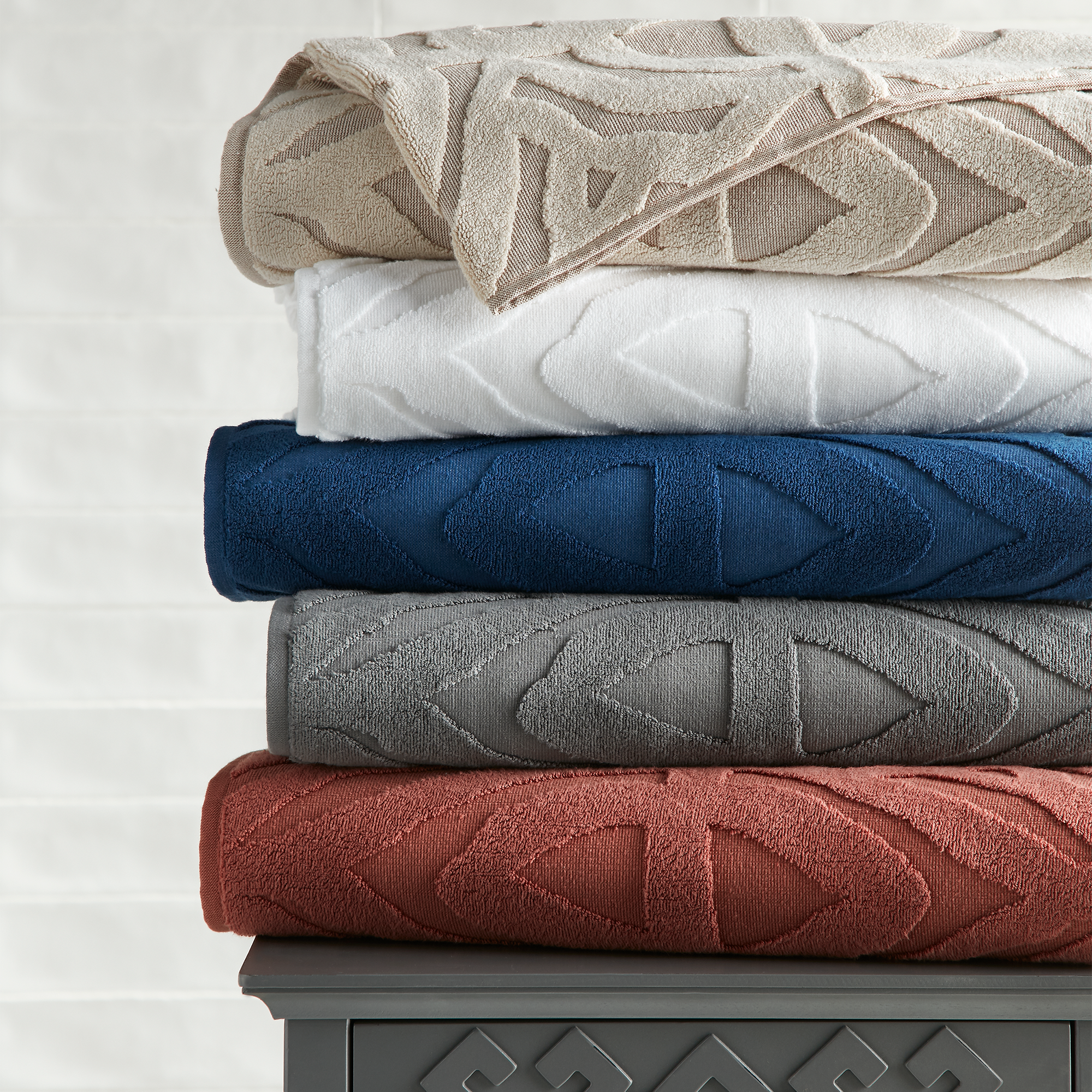 Jedi Ancient Text Towel Soft Absorbent Cotton Graphite