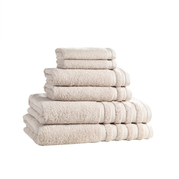 Hotel 6 Piece Turkish Cotton Towel Set | Rainy Day