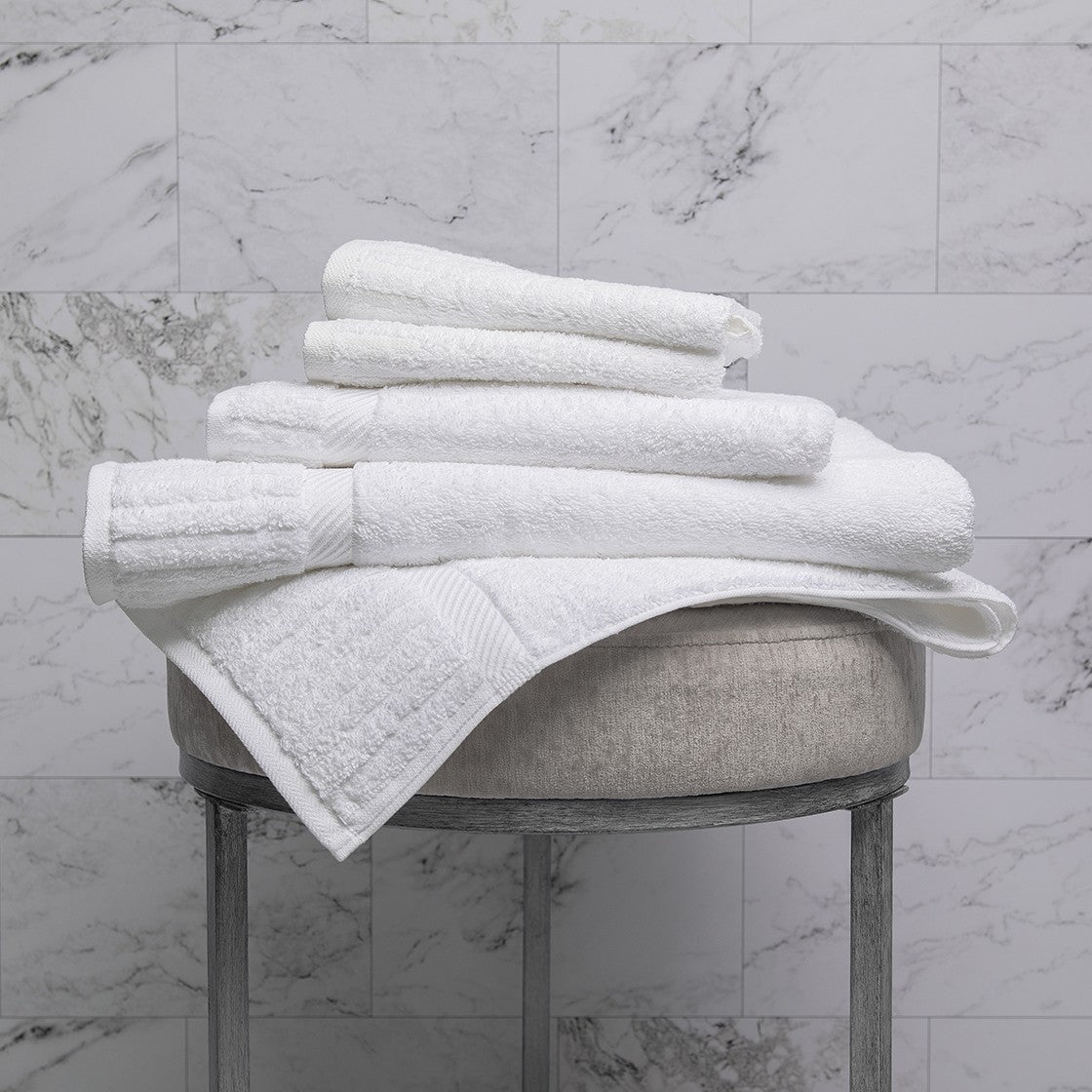 Pegasus Textiles Oasis 600 Luxury Hotel & Spa Quality White Towels